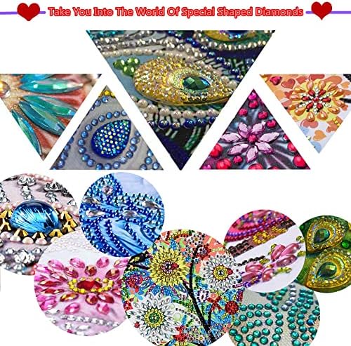 Diamond Art Painting Cards,6 Pack Gem Art Greeting Cards with Envelopes, 5D Diamond Dots Kits Birthday Cards Making Kits for Adults Family Friends Birthday Gifts(Christmas Fireplace) - Image 7