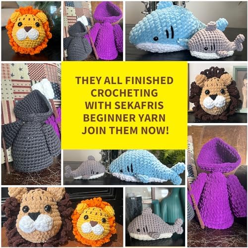 Beginner Yarn for Crocheting Cotton Crochet Yarn #4 Mixed Colors - Image 6