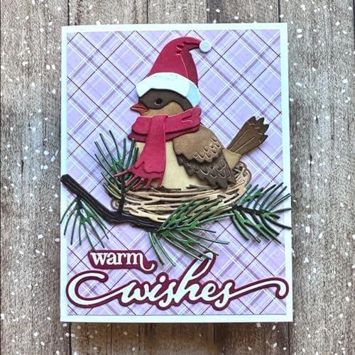 Bird's Nest Frame Metal Cutting Die Cuts, DIY Crafts Bird's Nest Frame Scrapbook Paper Cards Cutting Dies Cut Stencils for DIY Embossing Card Making Book Tags Decorative Paper Dies Scrapbooking - Image 3