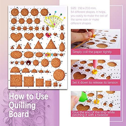 Halandar Paper Quilling Tools Set with 45 Colors 5mm 900pcs Quilling Strips - Image 4