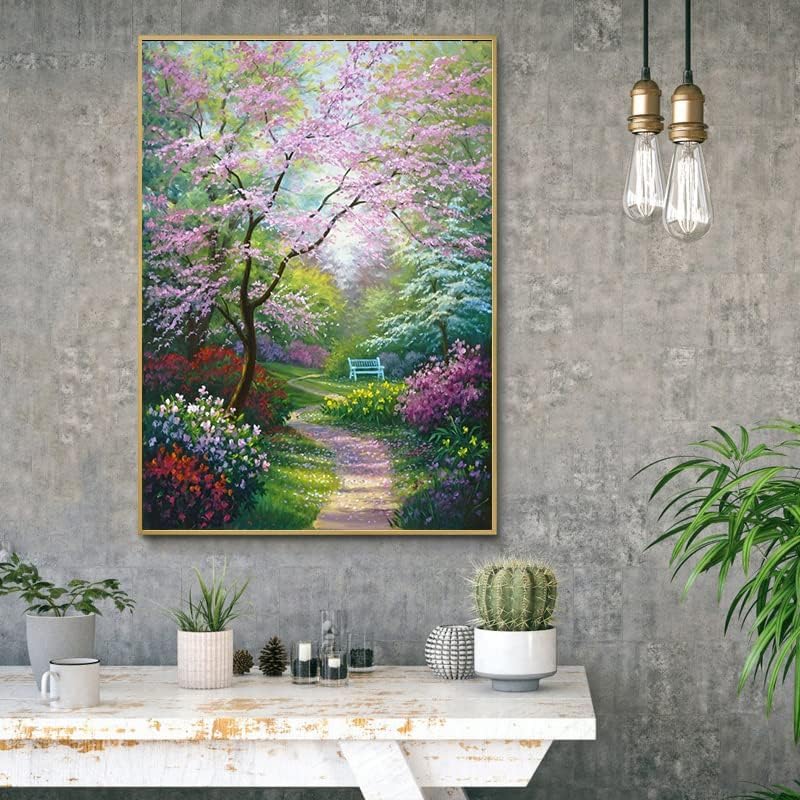 Eiazuiks Diamond Painting Kits for Adults, Landscape 5D DIY Diamond Art Kits Full Drill Diamond Dots for Gift Wall Decor and Relaxation Gem Arts 12x16 inch - Image 2