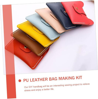 VICASKY 3sets DIY Crochet Handbag Kit Doggy Shaped Purse Bag Making Material Comfortable Pu DIY Supplies