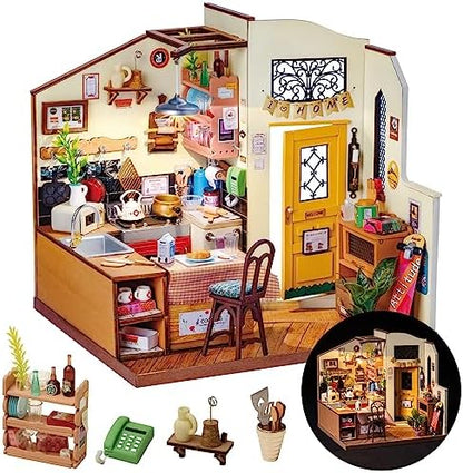 Rolife DIY Miniature House Kits for Adults -Cozy Kitchen (Advanced Level) by Rolife