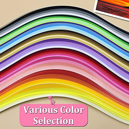 Zorfeter Multi-Color Quilling Paper Strips Kits, 3mm Width, 15" Length - Image 2