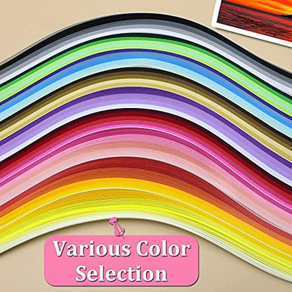 Zorfeter Multi-Color Quilling Paper Strips Kits, 3mm Width, 15" Length - Image 2