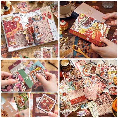 Scrapbooking Supplies Kit, Vintage Junk Journal Supplies,Cute Scrapbook Kit - Image 4