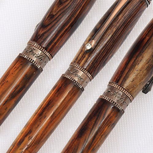 Legacy Woodturning, Inspirational Pen Kit Starter Pack with Bushings, Hurricane M42 Cobalt Drill Bit, Pen Kits, Wood Pen Blank Sampler Pack - Image 4