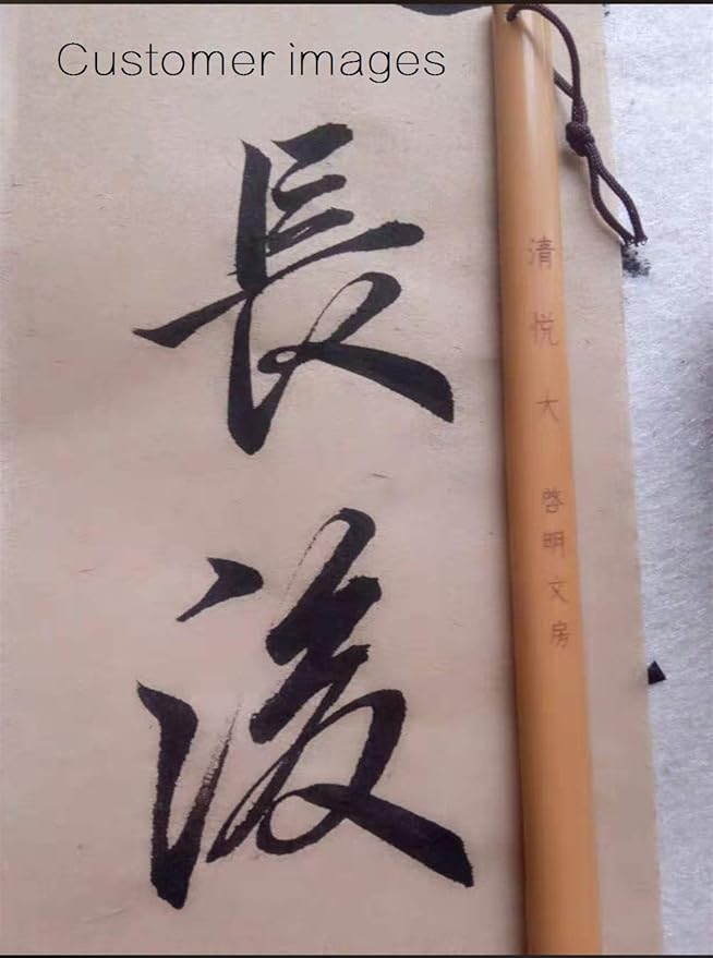 Qi Ming Wen Fang QingYue Zhongkai Chinese Brush, Yang Jian Hao Chinese Calligraphy Brush for Regular Script/KaiShu, Running Script/Xing shu, Cursive/Cao Shu (QingYue 3pcs Set Small+Medium+Large)