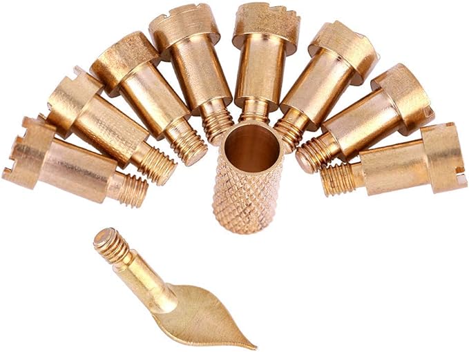 Wood Burning Pen Tips, 23Pcs Woodburning Accessories Stencils Soldering Iron Pyrography Working Carving Tool Kit for Embossing/Adults/Beginners/Birthday/Wedding Anniversary/Halloween/Christmas DIY