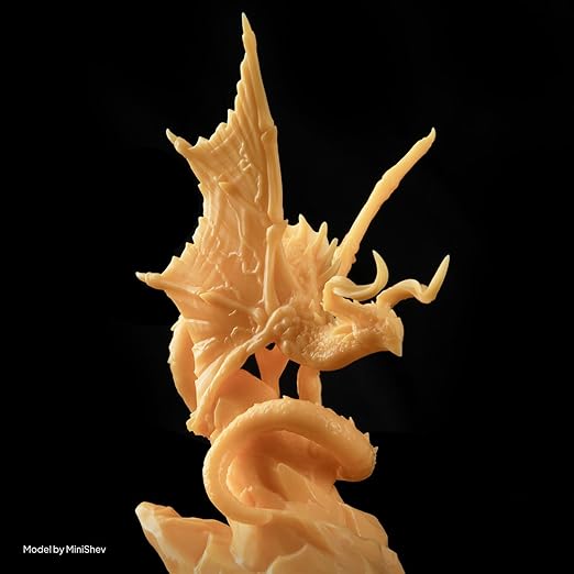 ELEGOO ABS-Like Resin 3.0+, Upgraded 3D Printer Photopolymer Resin, Higher Heat-Resistance Fast Curing High Precision Non-Brittle, Yellow 2000g