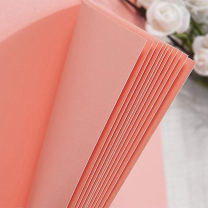 8 x 8 Inch Small DIY Scrapbook Photo Album with Window Design Cover 80 Pages Craft Paper Memory Book for Weeding Family Travel and Baby (Pink)