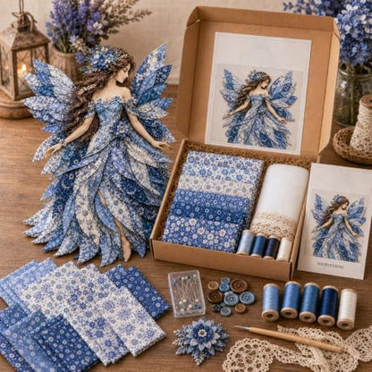WGOHNUAHA Fairy Patchwork DIY Kit, DIY Flower Fairies Patchwork Sewing Kit - Image 2