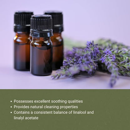Nature Packaged Lavender 40/42 Essential Oil Direct from France - Essential Oil for Candle Making and Soaps - Pure Lavender 40/42 Oil for Aromatherapy, Skincare, Haircare, Perfumes (8oz)