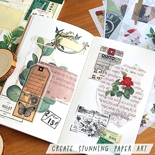 Junk Journal Supplies - Washi Stickers for Scrapbook & Journaling Supplies - Image 2