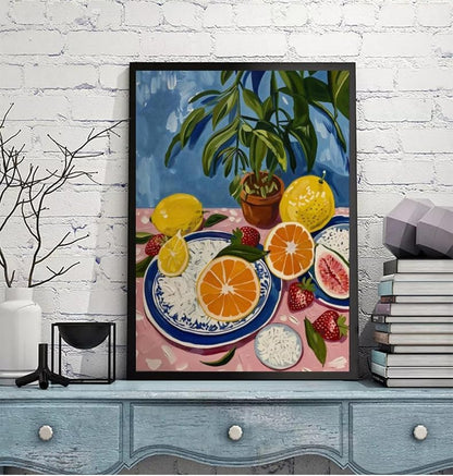 5DDIYART Paint by Numbers for Adults Beginner,Citrus Lemon Fruit Paint by Number Kits on Canvas Without Framed,Paint by Easy Acrylic Painting Home Wall Decor 16x20inch - Image 2
