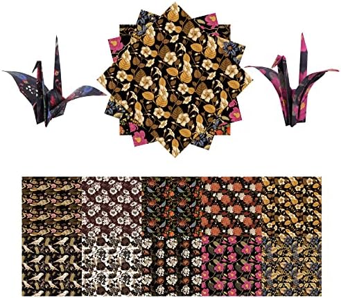 Origami Paper Kit 50 Sheets, 6x6 Inch Double Sided 20 Vivid Colored Paper by Bestartsuppliesforyou