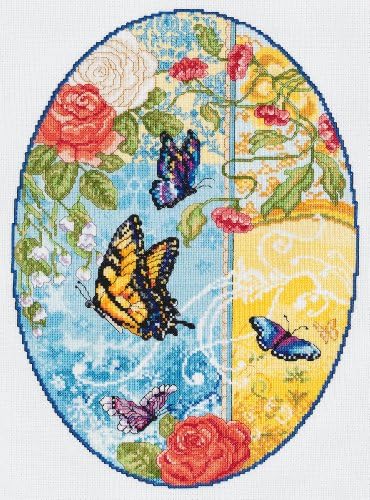 Janlynn Counted Cross Stitch Kit, Butterfly Fantasy by Janlynn