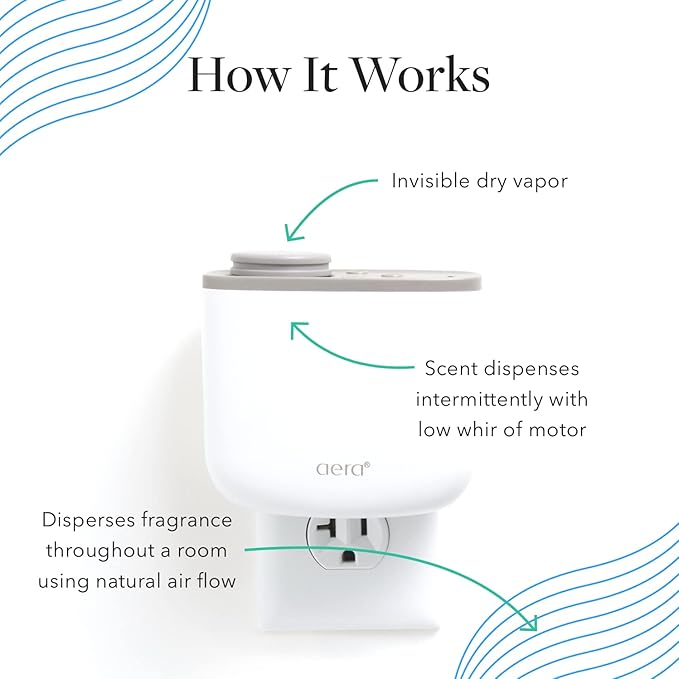 Aera Optimism Aromatherapy Essential Oil Home Fragrance Scent Refill - Notes of Bergamot, Damask Rose and Basil - Works with Aera Mini Diffuser, Mini Scent Capsule Size