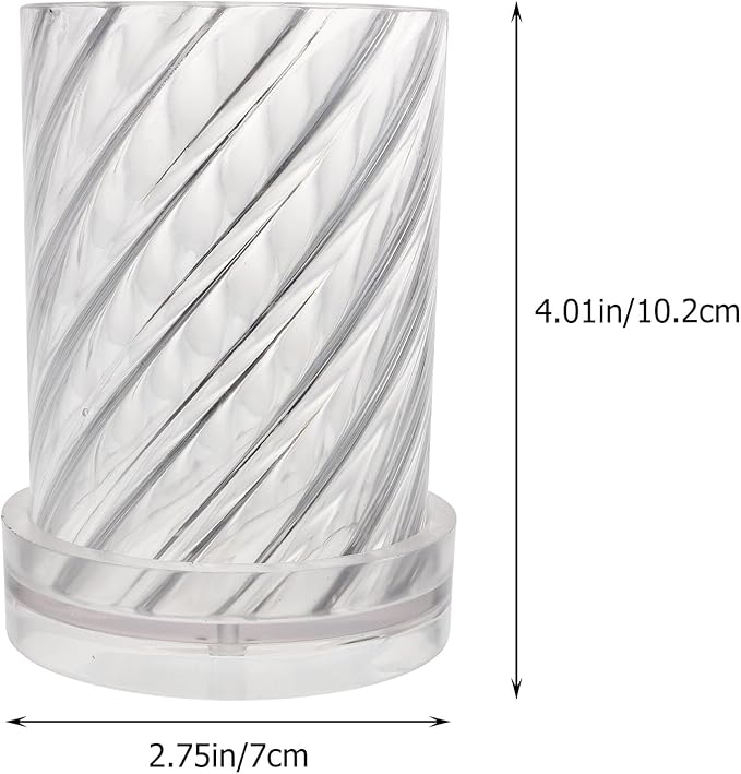 NUOBESTY DIY Plastic Spiral Candle Mold Manual Aromatherapy Candle Making Mould for Handcrafted Wax Melts Crafting Tool and Handmade