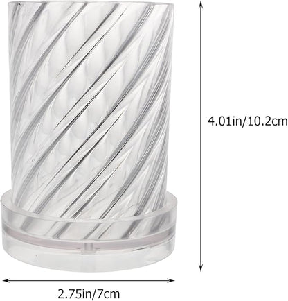 NUOBESTY DIY Plastic Spiral Candle Mold Manual Aromatherapy Candle Making Mould for Handcrafted Wax Melts Crafting Tool and Handmade