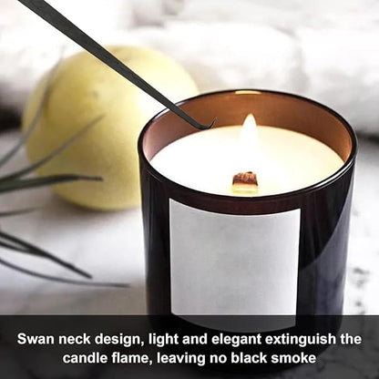 Set of 3, Candle Wick Trimmer, Candle Snuffer and Wick Dipper & Candle Accessory Set, Candle Care Kit for Candle Lover (Black)