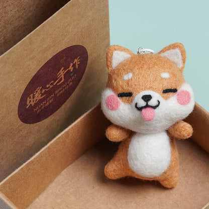 Wizardi Beginner Needle Felting Kit for Adults - Dog. Animal Felting Kit 7x4x4cm. Felting Tools. Wool Felting Supplies. Felt Crafts. Wool Felt. F07N8-W41 - Image 2