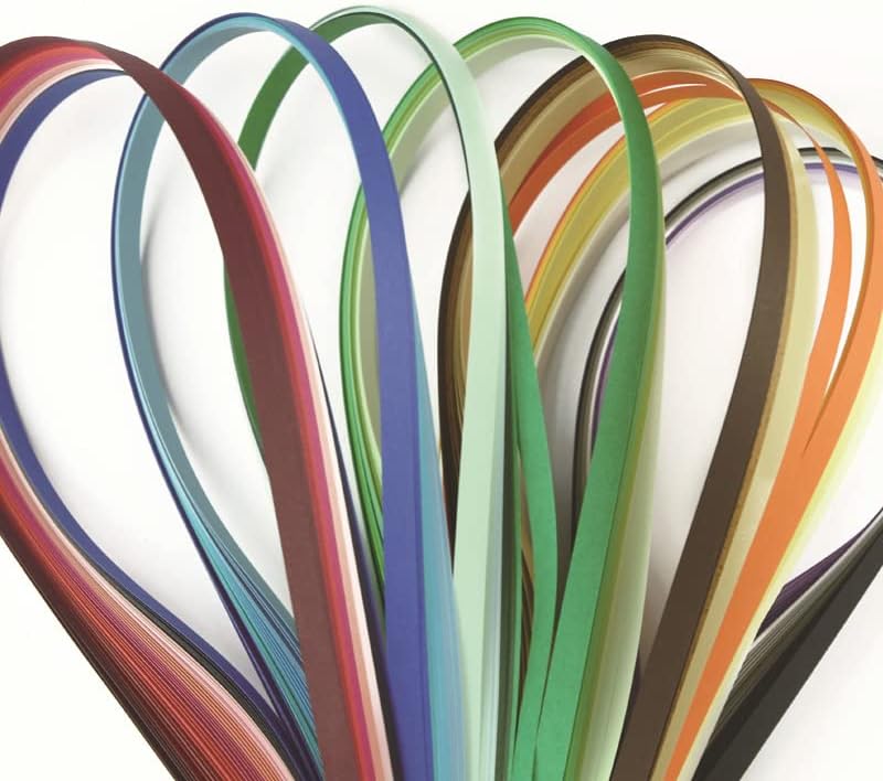 ODETOJOY Quilling Paper Strips 3mm 5mm 10mm 7mm 26 Colors DIY Origami Paper Quilling Art Length 39cm (1040pc 3/5/7/10mm Set) - Image 2