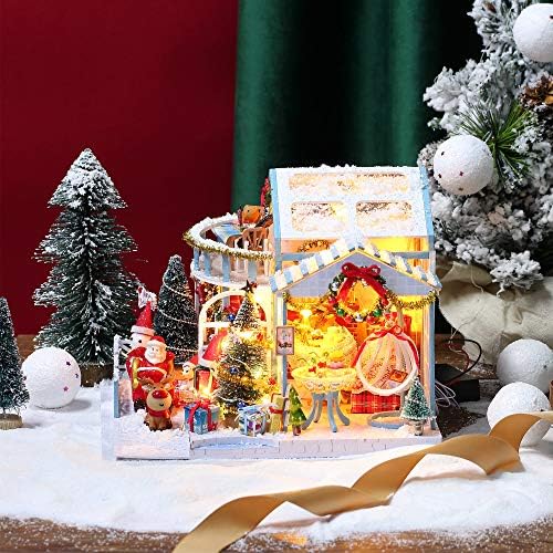 GuDoQi DIY Miniature Dollhouse Kit, Tiny House kit with Music, Miniature House Kit 1:24 Scale, Great Handmade Crafts Gift for Birthday, Christmas Night - Image 6