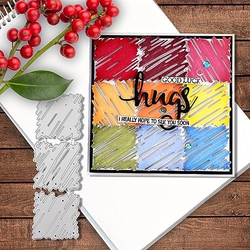 Lapoo Tool Metal Cutting Die for Scrapbooking - Durable, Cut Stencils for DIY Scrapbook Photo Album Decorative Paper Card, Card Making Supplies, Embossing (Mosaic 5.5 x 1.9 in) by LAPOO