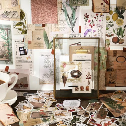 Teniinet 260 PCS Vintage Scrapbooking Supplies Kit for Beginners (Flowers) - Image 5