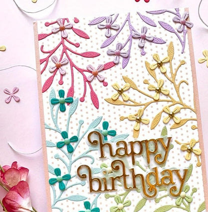 Lapoo Flowers Cutting Die for Scrapbooking - Durable Metal Cutting Die for DIY Scrapbook Photo Album Decorative Paper Card, Metal Card Making Supplies (Daisy Cherry Blossoms 4.3 x 3 in) - Image 7