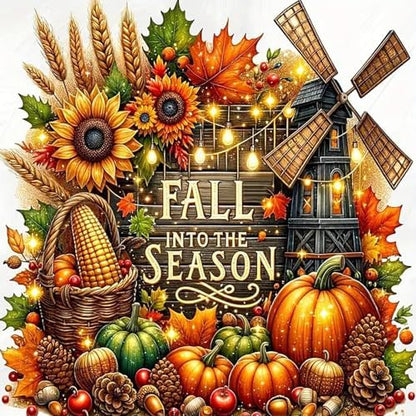 AIBOERL Paint by Numbers Kit for Adults Beginner,Fall Pumpkin, 12X16In by AIBOERL