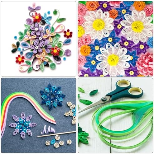 PATIKIL Quilling Strips Paper 600pcs 5mm 39cm Origami Paper Quilling Kits for Art DIY Hand Craft Christmas, Light Pink - Image 7