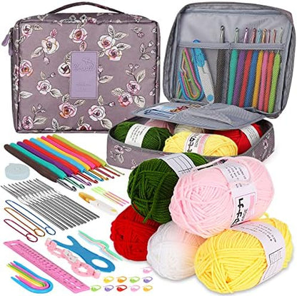 Aeelike Full Crochet Kit for Beginners Adults, Purple Flower by Aeelikescrochetworld