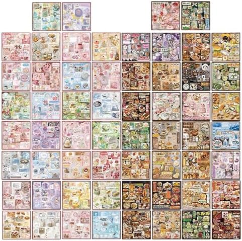 1300+ Pcs Japanese Sticker Book- Aesthetic Cute Y2K Retro Sticker Book - Japanese Stationery Stickers for Scrapbooking, Journals, Planners, Water Bottles & Junk Journal Supplies - Image 3