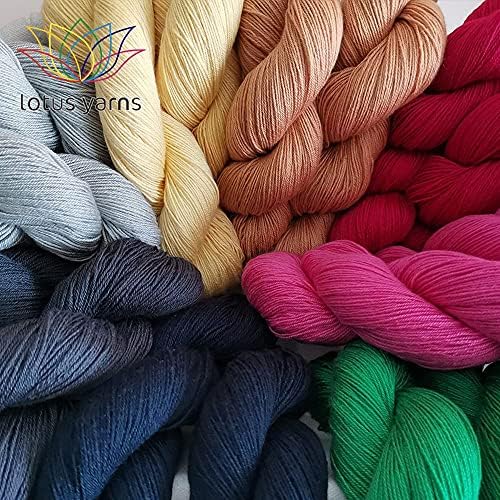 Lotus Yarns Swan Lake Lace Weight 50% Cashmere 40% Fine Wool 10% Angora Blended Hand Knitting Yarns for Comfortable Baby and Adult Clothing for Fashion Garment Baby Clothe (24) - Image 6