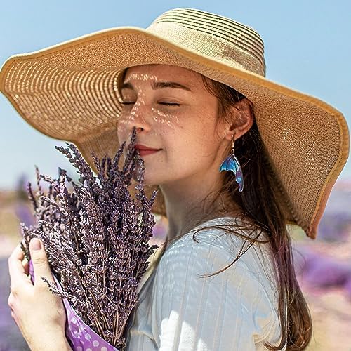 FASHEWELRY 18Pcs Resin Butterfly Wing Earring Charms Glitter Insects Wing Charms Bat Feather Pendants with Jump Rings Earring Hooks for Crafts Jewelry Making - Image 3