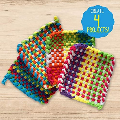Made By Me Weaving Loom Arts and Crafts Kit, Basic Set, 165 Craft Loops - Image 5