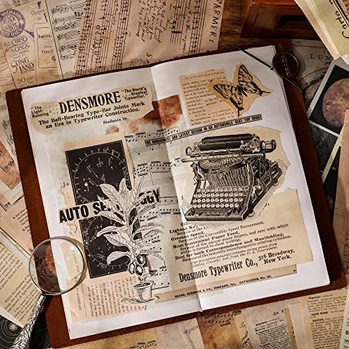 200 Sheets of Vintage Scrapbook Paper, Journaling Scrapbooking Supplies Craft Decoupage Papers Kit, Ephemera for Junk Journal Bullet Journals Well Posters Room Decor for Card Making Decorative Gift - Image 6