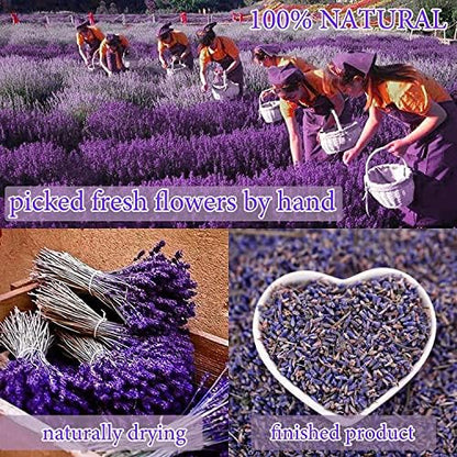 20 Bags Dried Flowers,100% Natural Dried Flowers Herbs Kit for Soap Making, DIY Candle Making,Bath - Include Rose Petals,Lavender,Don't Forget Me,Lilium,Jasmine,Rosebudsand More - Image 3