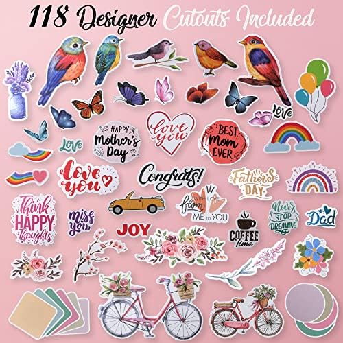Card Making Kits For Adults And Kids- 24 Blank Greeting Cards And Envelopes With Supplies And Stamp Set- Giftable DIY Greeting Card Set- Happy Birthday Holiday Baby Shower Congratulations Thank You - Image 4