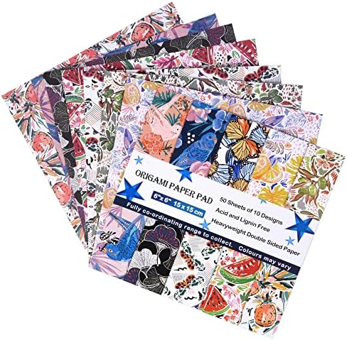 Origami Paper Kit 50 Sheets, 6x6 Inch Double Sided 20 Vivid Colored Paper - Image 7