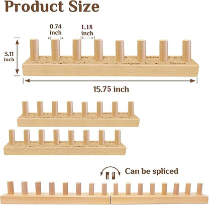 HKJJYFC 32'' Chunky Blanket Loom for Knitting Thick -Knitting Looms-Loom for Chunky Blanket,Chunky Yarn Knitting Loom