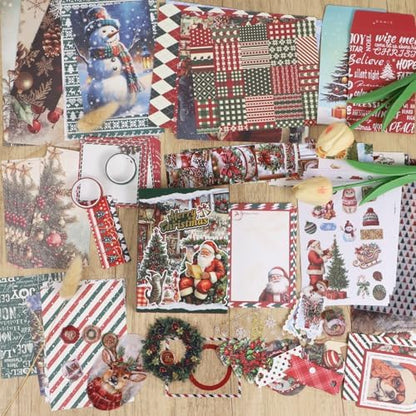 Koqye Christmas Scrapbook Kit, 157‑Piece DIY Holiday Craft Supplies - Image 7
