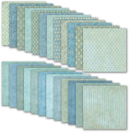 Boho Scrapbook Paper Vintage Flower Pattern Papers Pad 12×12,24 Sheets Double-Sided Bobo Floral Scrapbooking CardStock Paper Pad for Holiday Cardmaking DIY Origami Papers. - Image 2