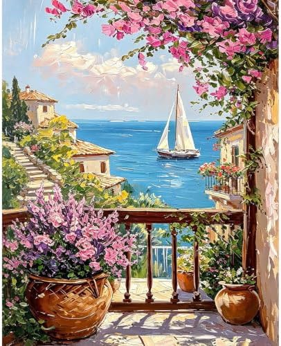 Yixzoxa Paint by Numbers Kit for Adults, DIY Oil Painting Canvas 16x20inch by Unknown