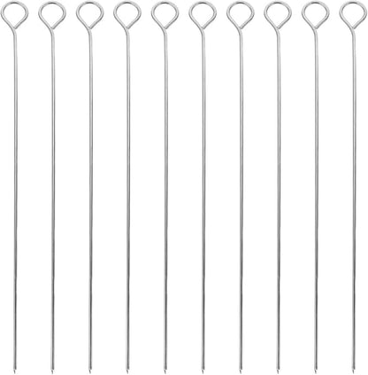 DIYEAH Candle Wick Holders for Candle Making 10Pcs 9.8 Inch Stainless Steel Wick Centering Tools