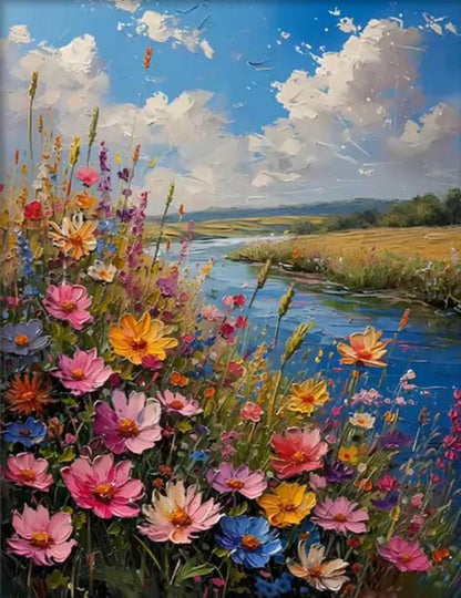 DYAIANGMU Flower Paint by Numbers Kit for Adults Beginners 19.6X15.7 inch by Unknown