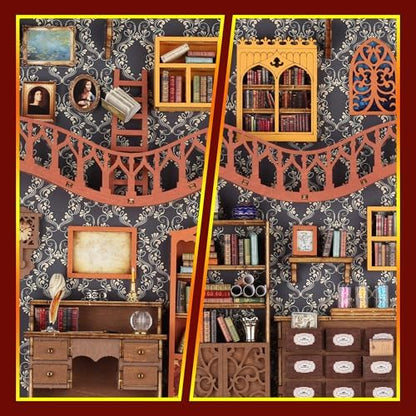 Book Nook Kit for Adult Booknook Dollhouse DIY Miniatures House Kit - Image 5