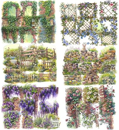 3.4" Large Flower Stickers for Scrapbooking – 60PCS Waterproof Wall &Floral Stickers for Journaling, Junk Journal Supplies, Card Making, DIY Crafts & Bullet Journal Planner by DecorateYourWorld